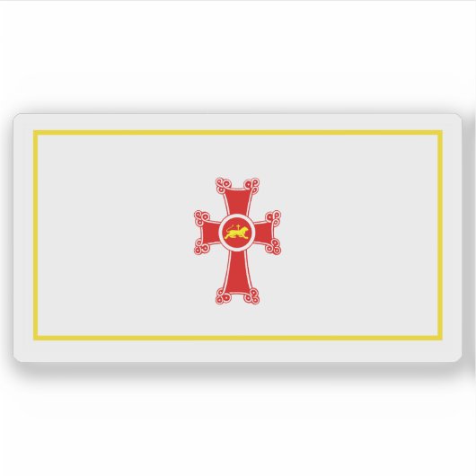 Vlag van Gyumri, Republiek Armenië Sticker (Voorkant)