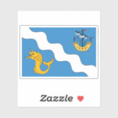 Vlag van Gżira, Malta Sticker (Vel)