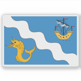 Vlag van Gżira, Malta Sticker