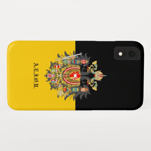 vlag van Habsburg en imperiale wapenstilstand Case-Mate iPhone Case (Achterkant (horizontaal))