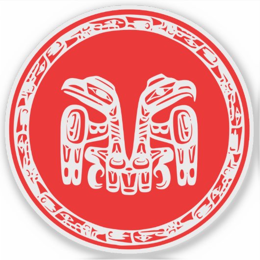 Vlag van Haida Sticker (Voorkant)