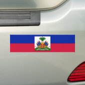 vlag van Haïti Bumpersticker (Op auto)