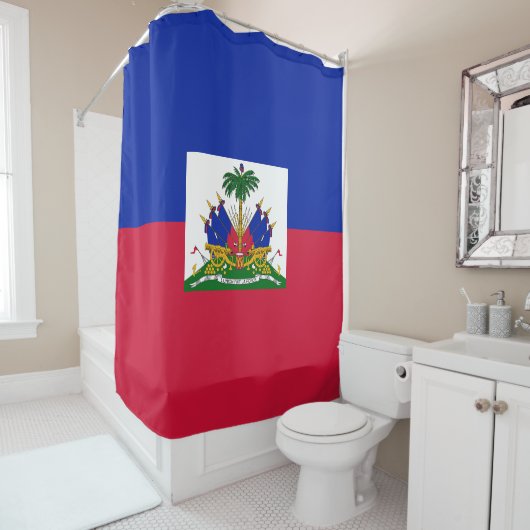 vlag van Haïti Douchegordijn (In situ)