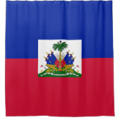 vlag van Haïti Douchegordijn (Voorkant)