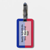 Vlag van Haïti Easy ID Personal Bagagelabel (Achterkant verticaal)