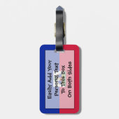 Vlag van Haïti Easy ID Personal Bagagelabel (Achterkant verticaal)