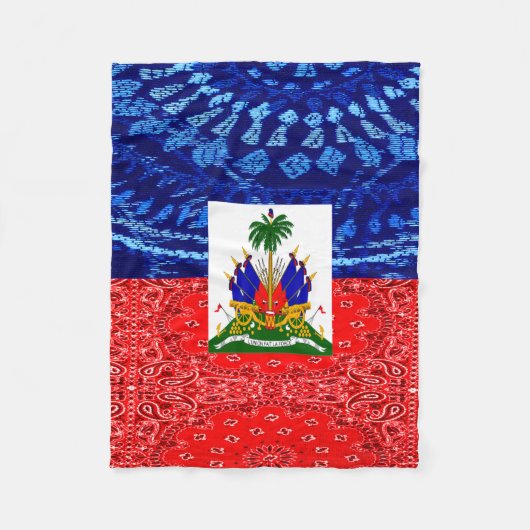 vlag van Haïti Fleece Deken (Voorkant)