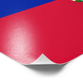Vlag van Haïti Foto Afdruk (Hoek)