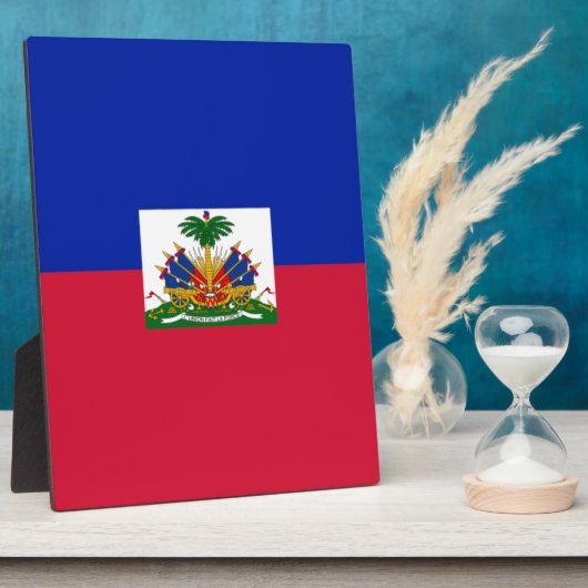 vlag van Haïti Fotoplaat (Zijkant)
