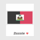 Vlag van Haïti gebruikt door de Duvaliers (1964-19 Sticker (Vel)