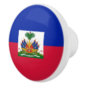 Vlag van Haïti Keramische Knop (Rechts)
