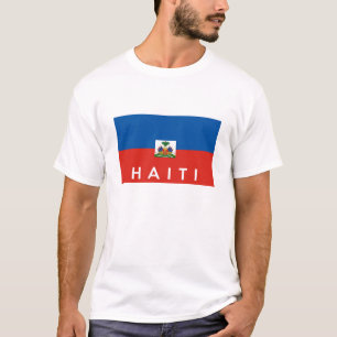 vlag van haïti - land naam t-shirt
