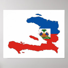 vlag van haïti - land poster