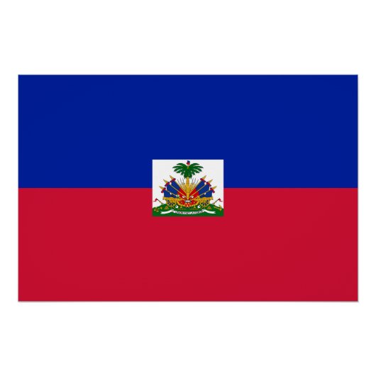 Vlag van Haïti Perfect Poster (Voorkant)