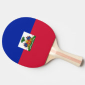 Vlag van Haiti Ping Pong Paddle Tafeltennisbatje (Zijkant)