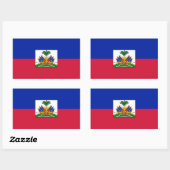 Vlag van Haïti Rechthoekige Sticker (Vel)