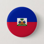 vlag van Haïti Ronde Button 5,7 Cm (Voorkant)