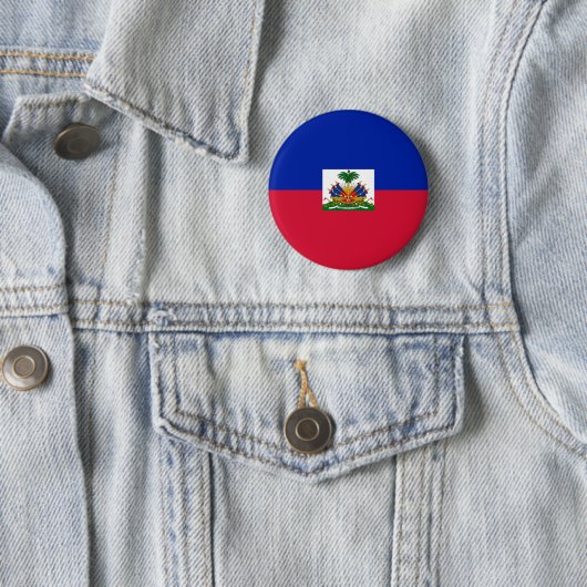 vlag van Haïti Ronde Button 5,7 Cm (In situ)