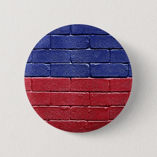 vlag van Haïti Ronde Button 5,7 Cm (Voorkant)