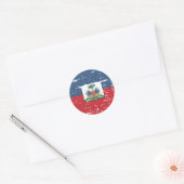  vlag van Haïti Ronde Sticker (Envelop)