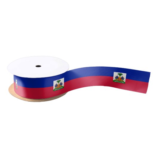 Vlag van Haïti Satijnen Lint (Spoel)