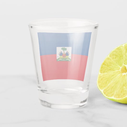 vlag van Haïti Shot Glas (Achterkant)
