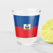 vlag van Haïti Shot Glas (Voorkant)