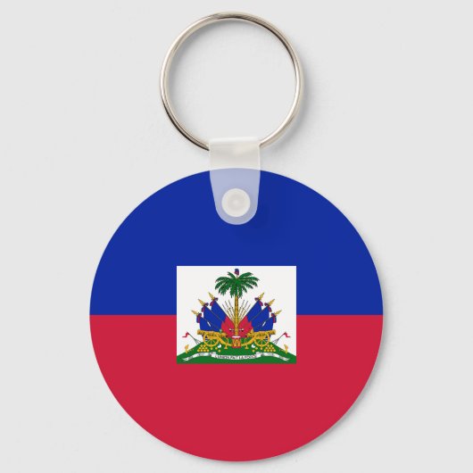 vlag van Haïti Sleutelhanger (Voorkant)