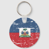  vlag van Haïti Sleutelhanger (Voorkant)