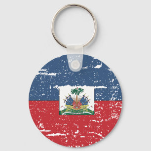  vlag van Haïti Sleutelhanger