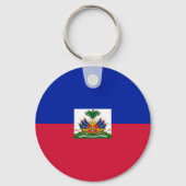vlag van Haïti Sleutelhanger (Voorkant)