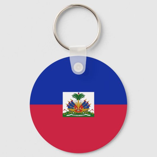 vlag van Haïti Sleutelhanger (Voorkant)