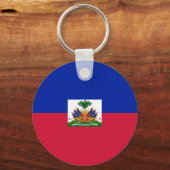 vlag van Haïti Sleutelhanger (Voorkant)