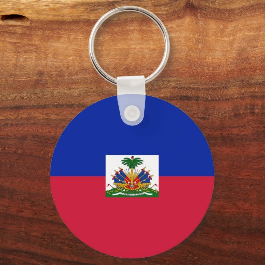 vlag van Haïti Sleutelhanger (Voorkant)