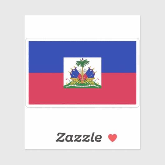 vlag van Haïti Sticker (Vel)