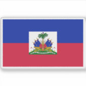 vlag van Haïti Sticker (Voorkant)