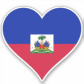 vlag van Haïti Sticker (Voorkant)