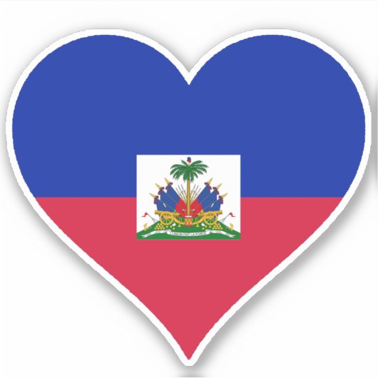 vlag van Haïti Sticker (Voorkant)