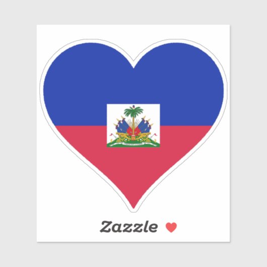 vlag van Haïti Sticker (Vel)