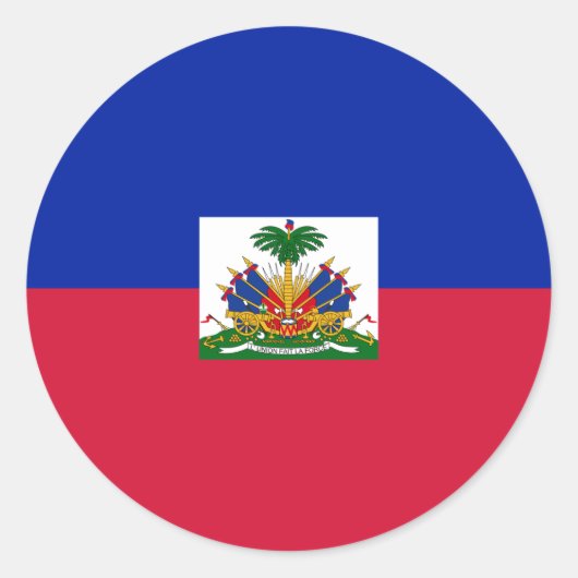 Vlag van Haïti Sticker (Voorkant)