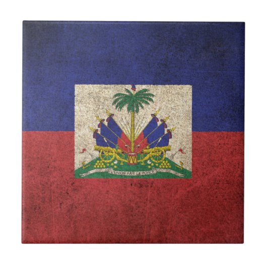  vlag van Haïti Tegeltje (Voorkant)