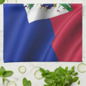 VLAG VAN HAÏTI THEEDOEK (Gevouwen)