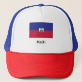 Vlag van Haïti Trucker Pet (Voorkant)