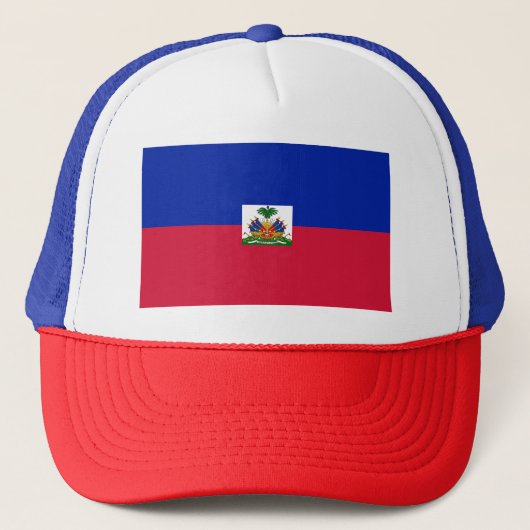 Vlag van Haïti Trucker Pet (Voorkant)