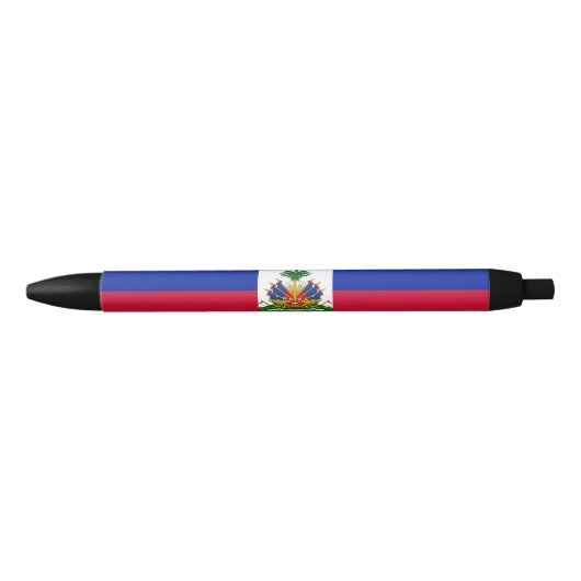 Vlag van Haïti Zwarte Inkt Pen (Voorkant)