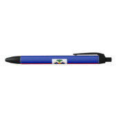 Vlag van Haïti Zwarte Inkt Pen (Bovenkant)