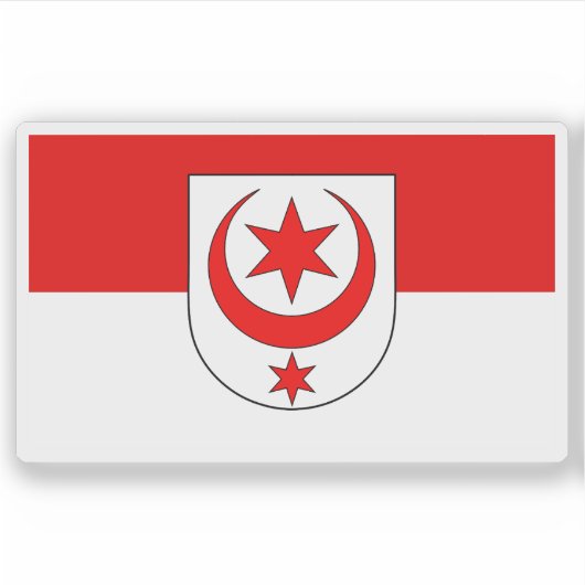 Vlag van Halle (Saale), Duitsland Sticker (Voorkant)