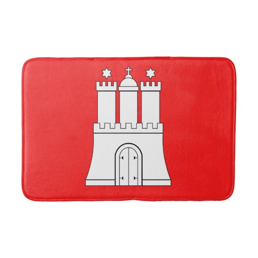 Vlag van Hamburg Bath Mat (Voorkant)