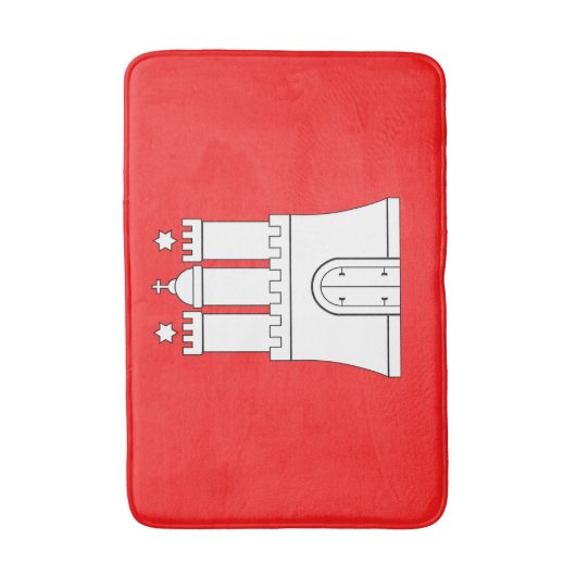 Vlag van Hamburg Bath Mat (Voorkant Verticaal)