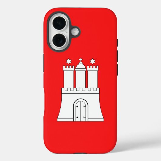 Vlag van Hamburg Case-Mate iPhone Case (Achterkant)